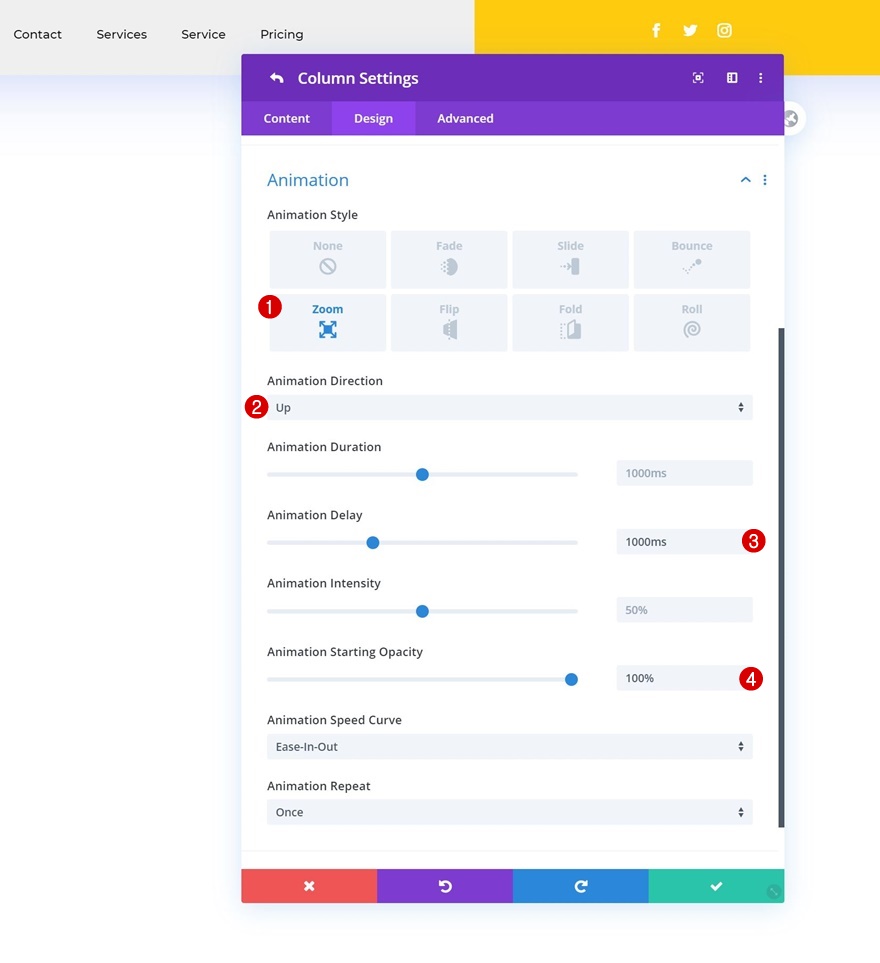 cabeçalho global animado