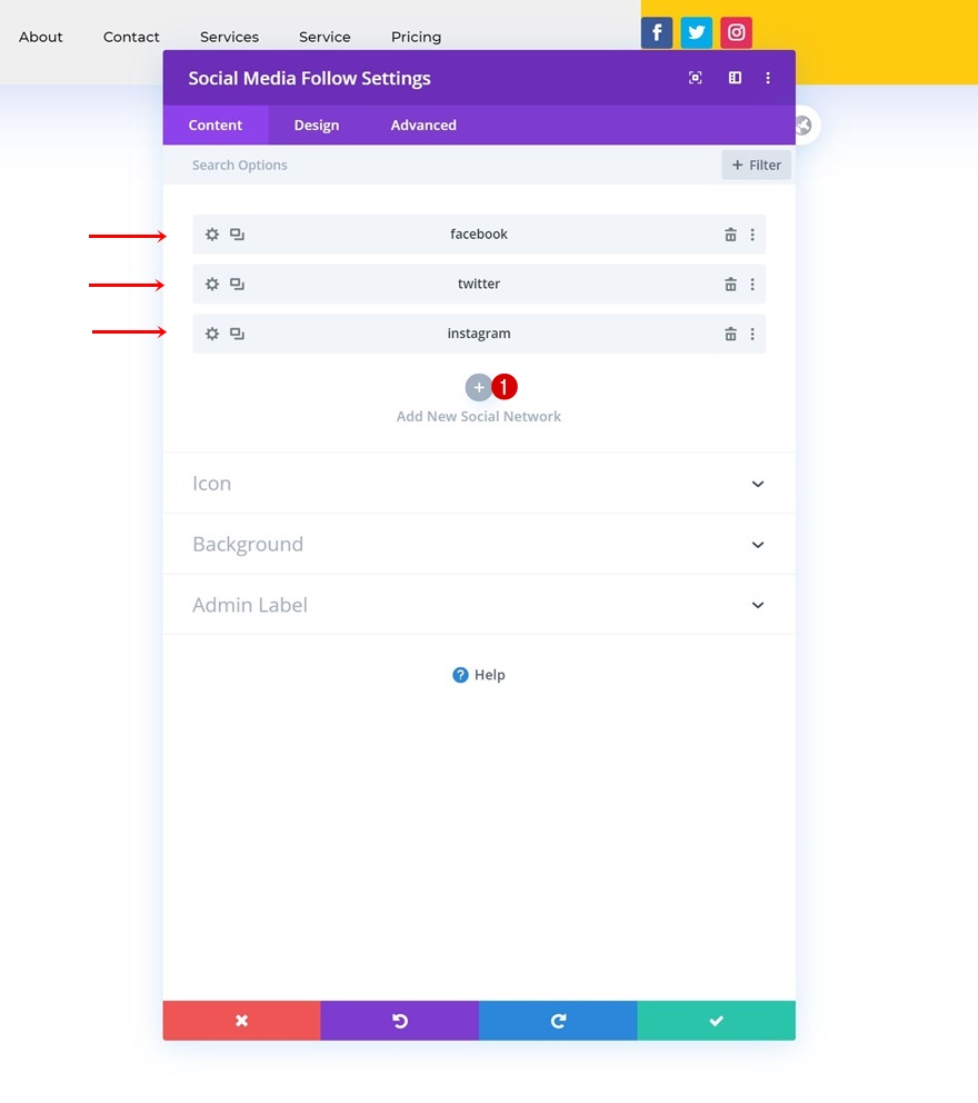 cabeçalho global animado