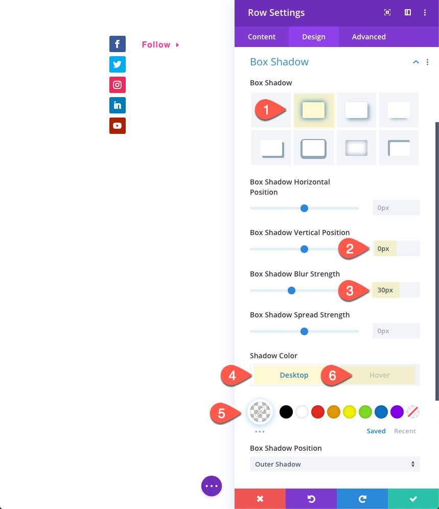панель кнопок подписки в социальных сетях