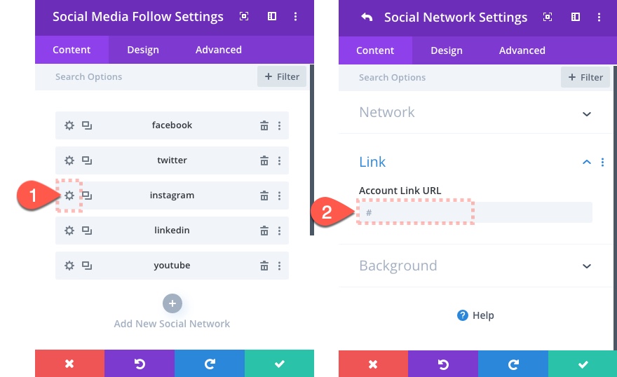 панель кнопок подписки в социальных сетях