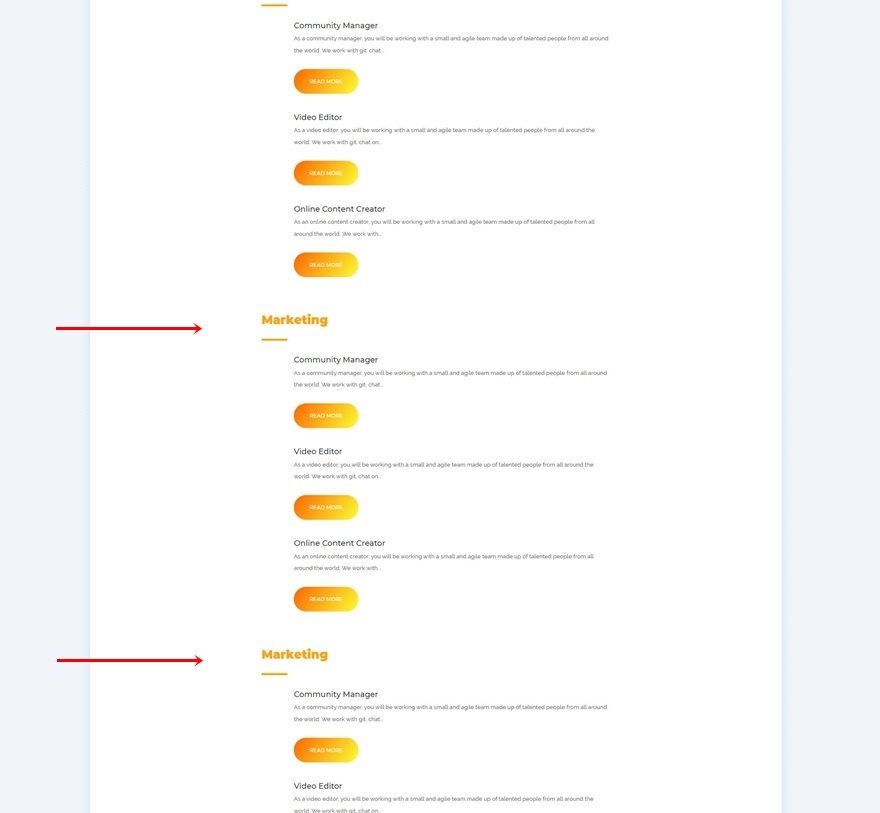 carreiras dinâmicas