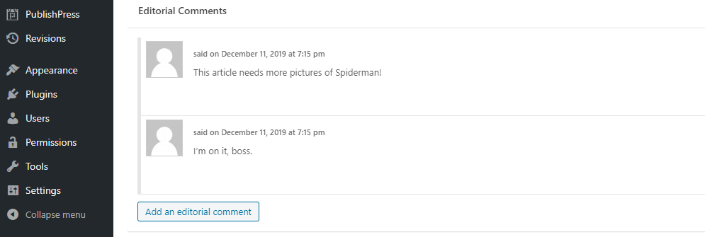 Некоторые примеры редакционных комментариев.