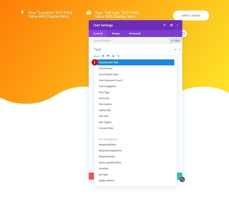 modèle de poste ouvert