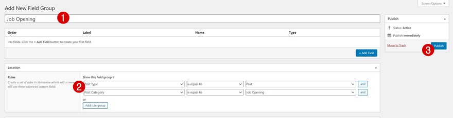 modèle de poste ouvert