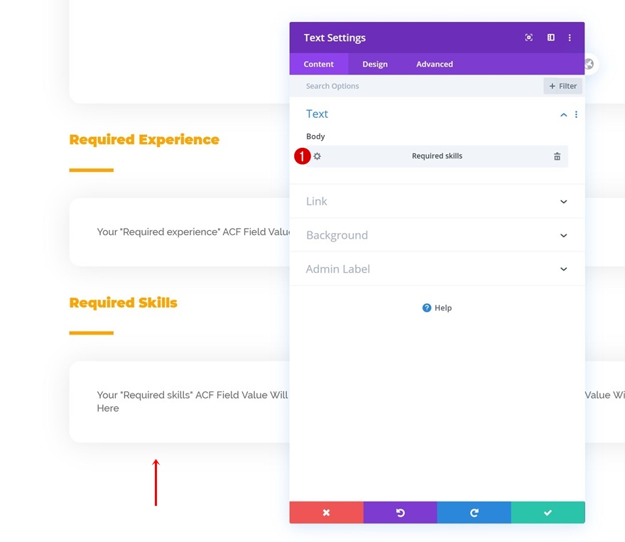 modèle de poste ouvert