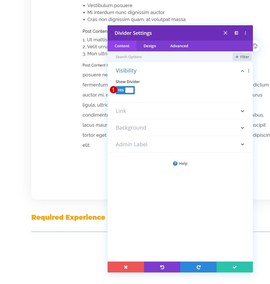 modèle de poste ouvert