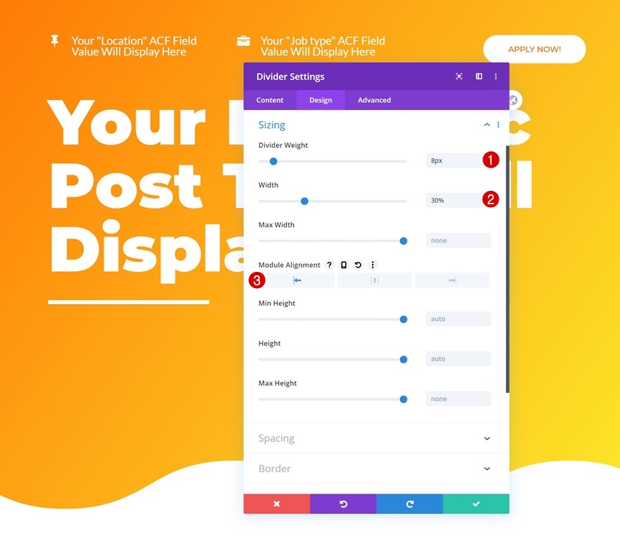 modèle de poste ouvert
