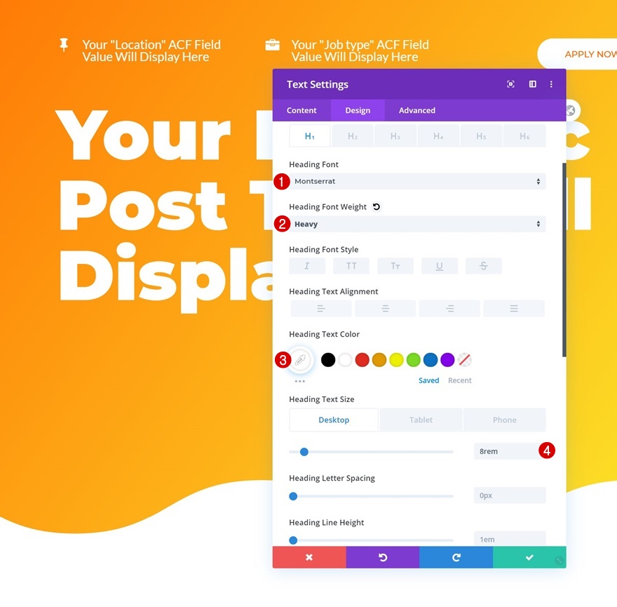 modèle de poste ouvert