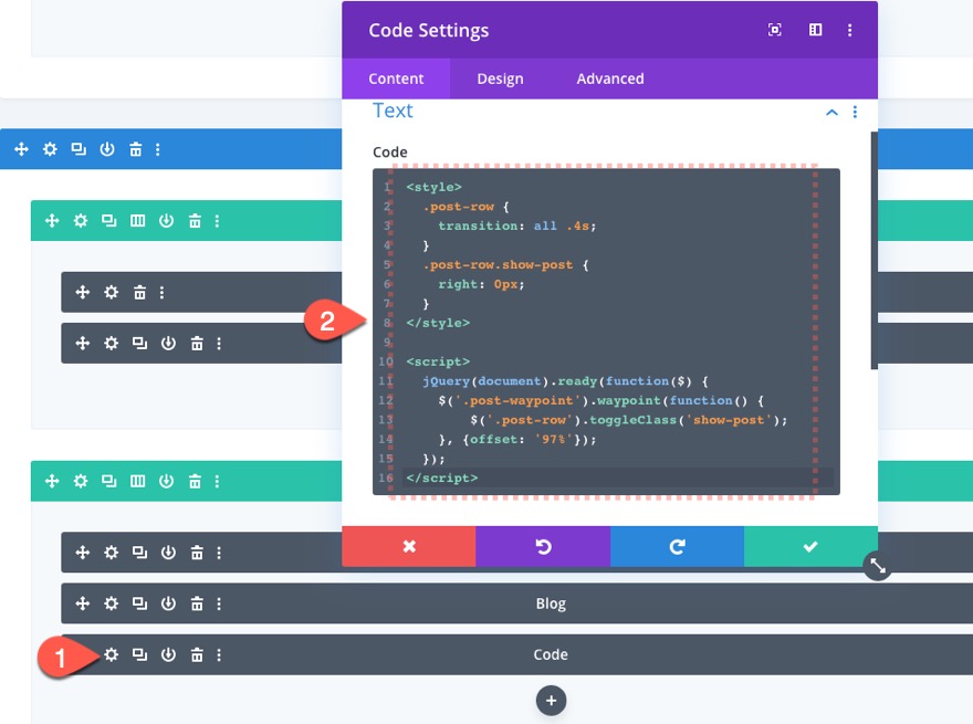 pop-up acionado por rolagem