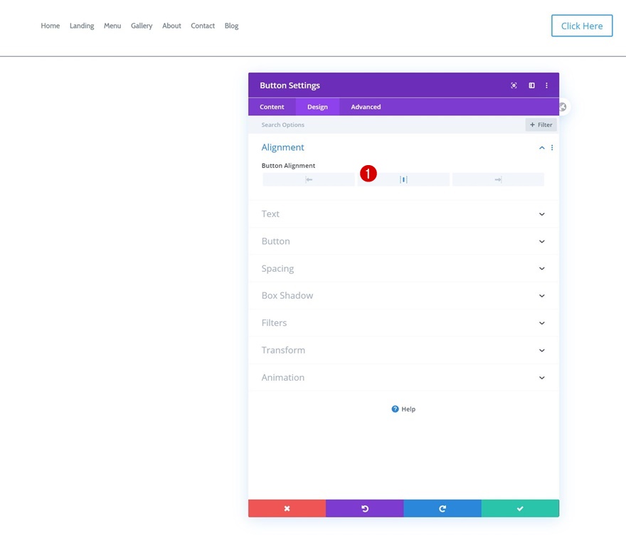 первый раздел Divi