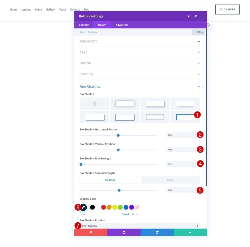 первый раздел Divi