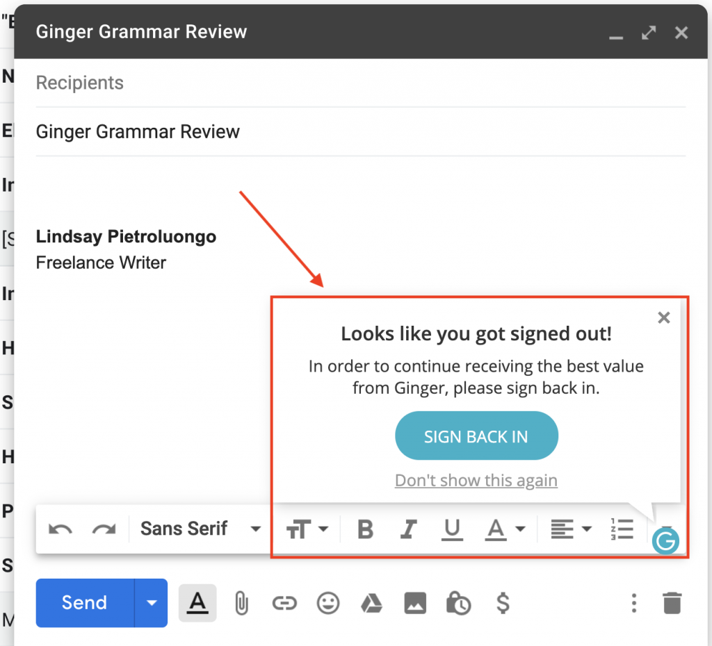 gramática do gengibre