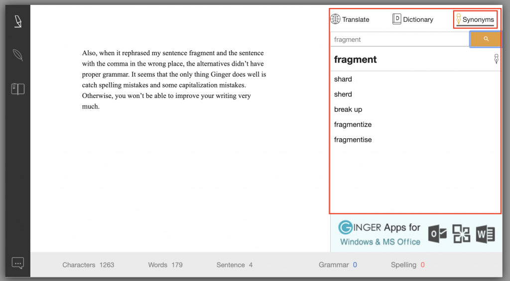 gramática do gengibre