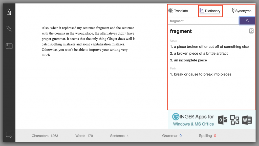 gramática do gengibre