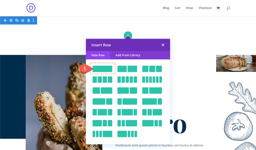 portail d'accueil divi
