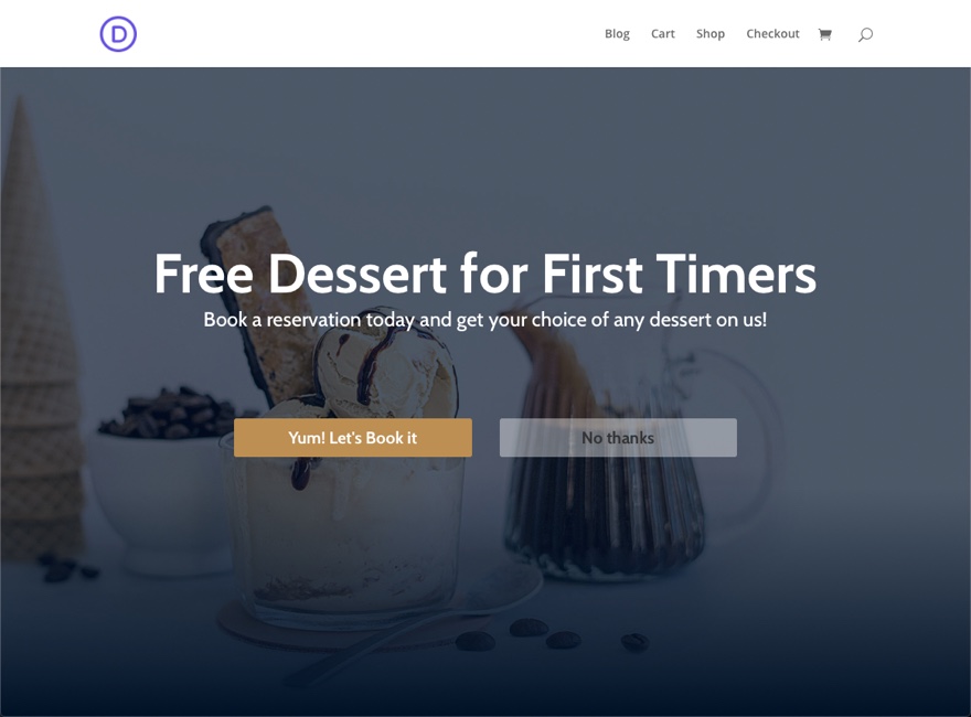 portail d'accueil divi