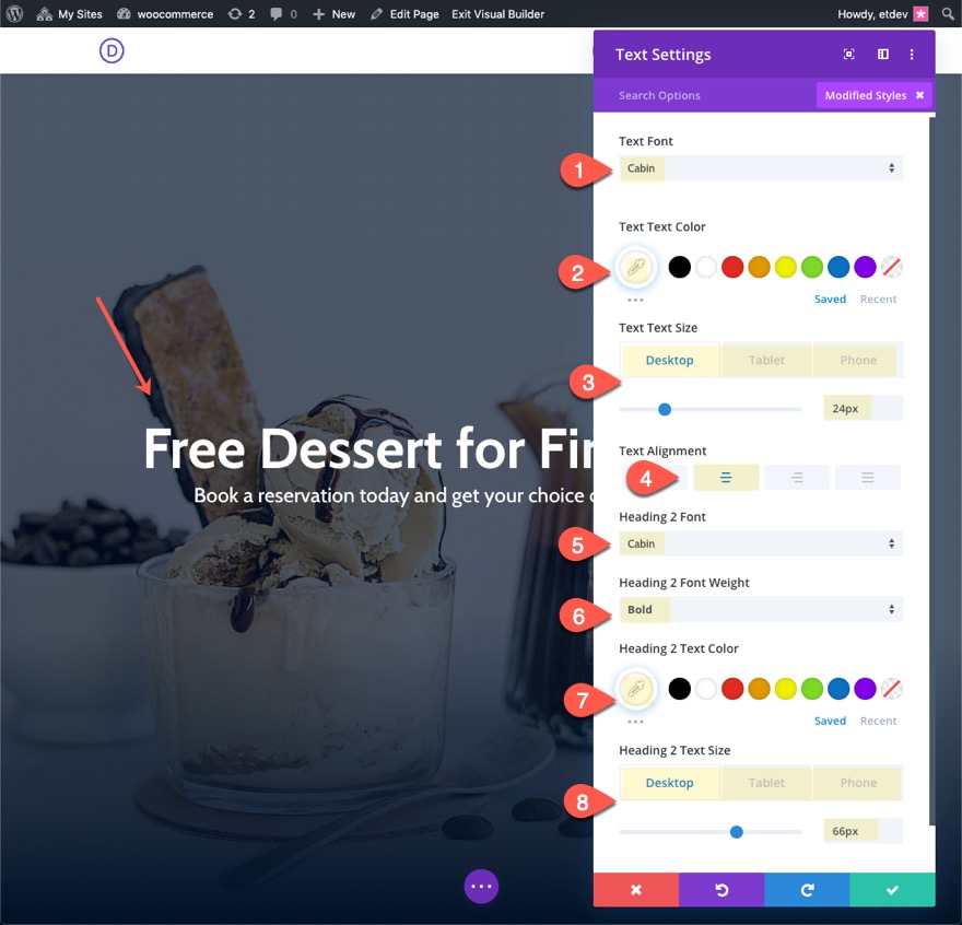 portail d'accueil divi