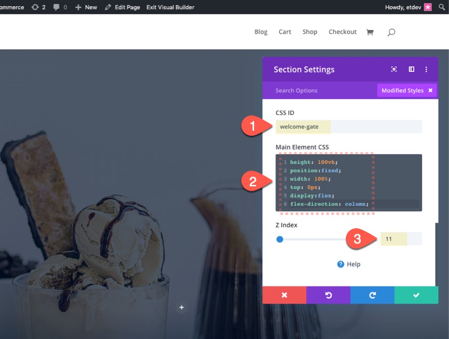 portail d'accueil divi