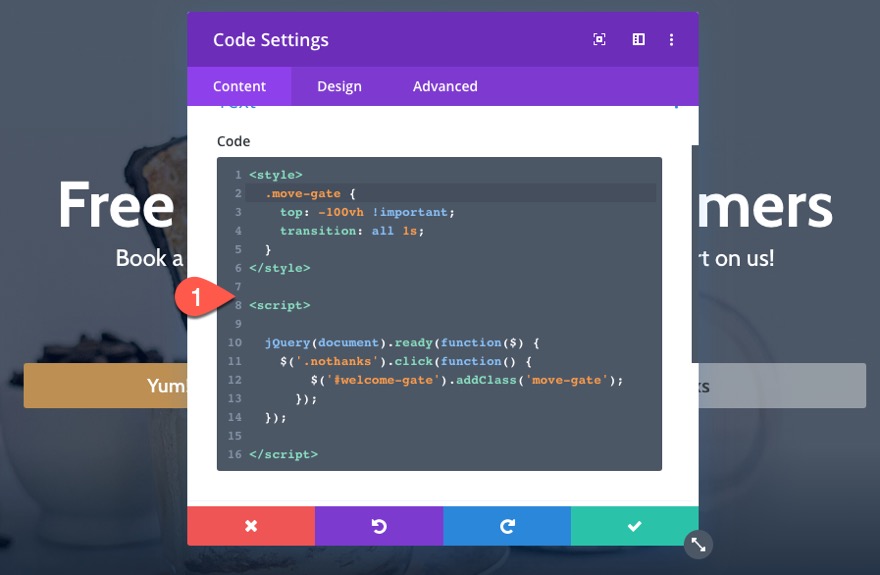 portail d'accueil divi