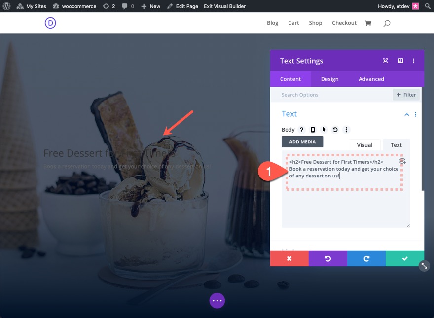 portail d'accueil divi