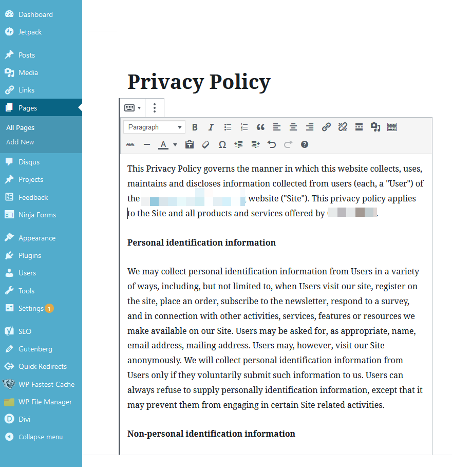 鏈接到您的政策