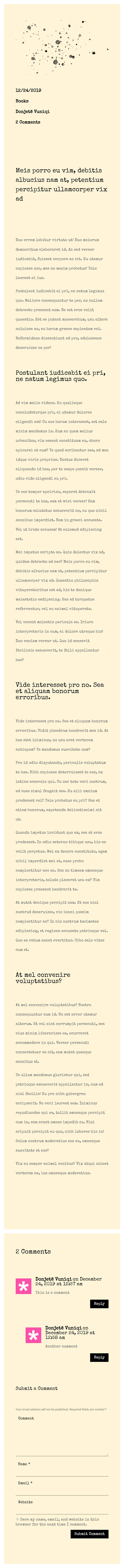 templat posting blog yang terinspirasi mesin tik