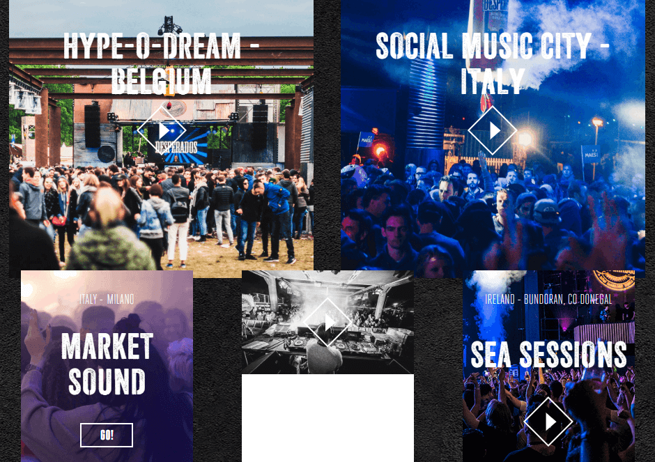 Alcuni esempi di eventi Desperados.