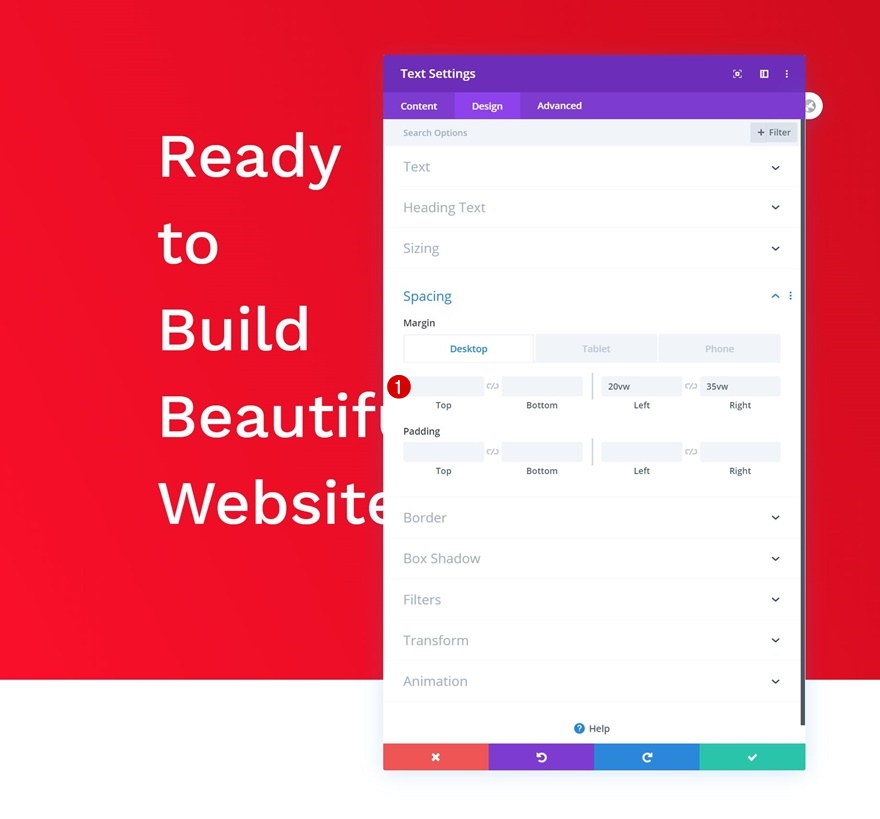 animacje bloków tekstowych