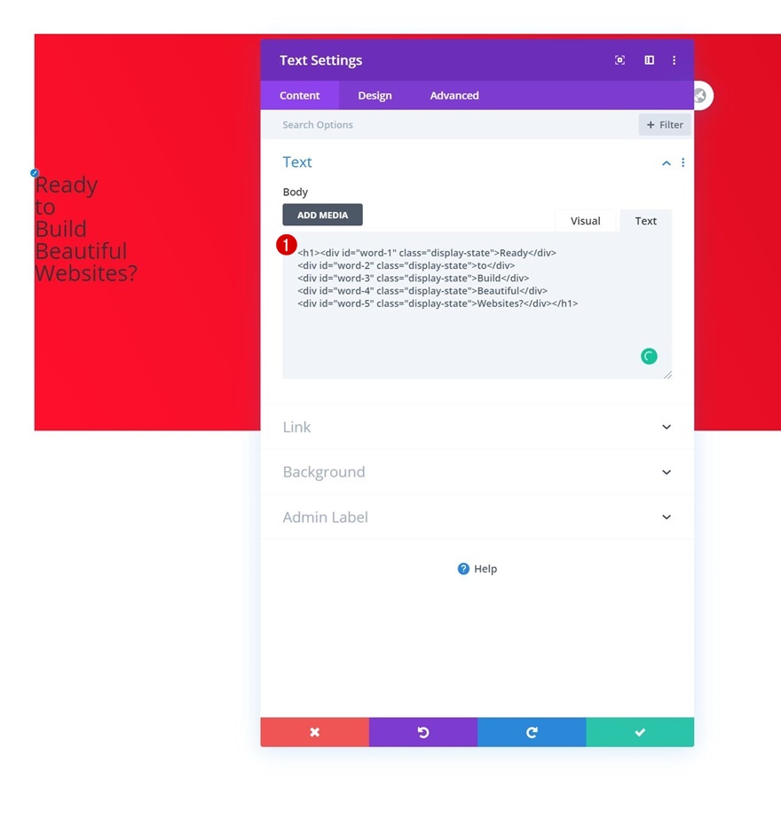 animacje bloków tekstowych