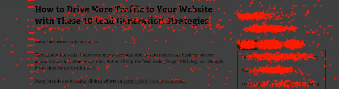 Un exemple de carte thermique de confettis.