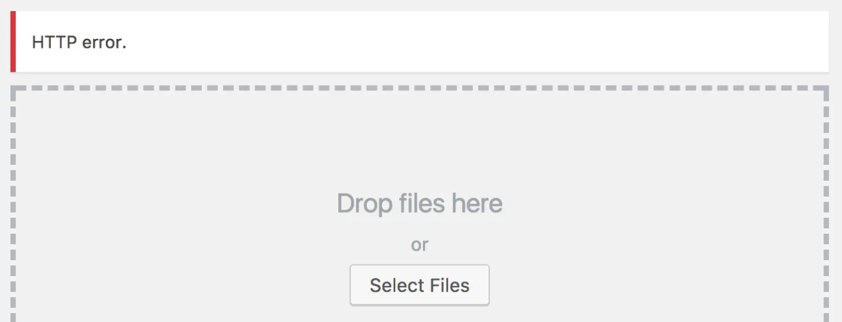 Eroarea HTTP la încărcarea unei imagini pe WordPress.