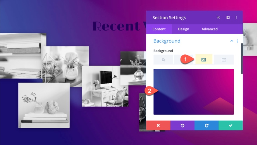 Divi 交互式图像拼贴