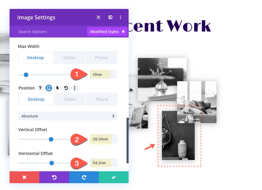 Divi 交互式图像拼贴