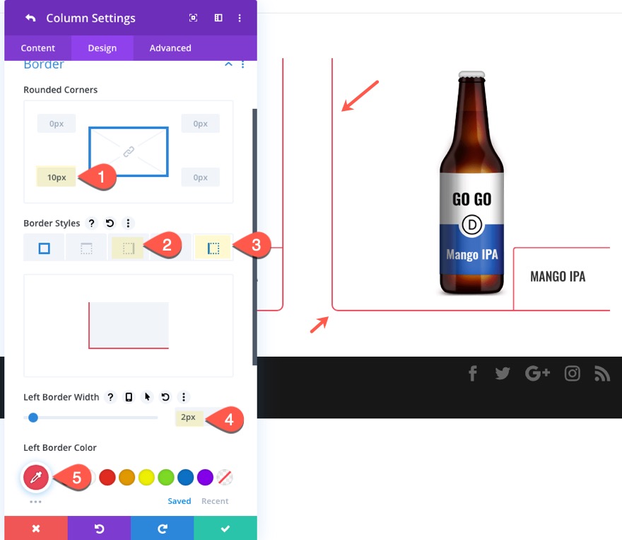 extinderea filelor de colț