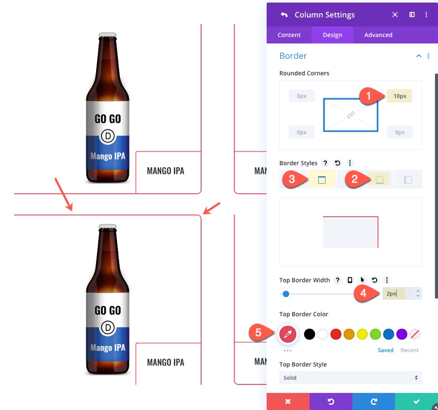 extinderea filelor de colț