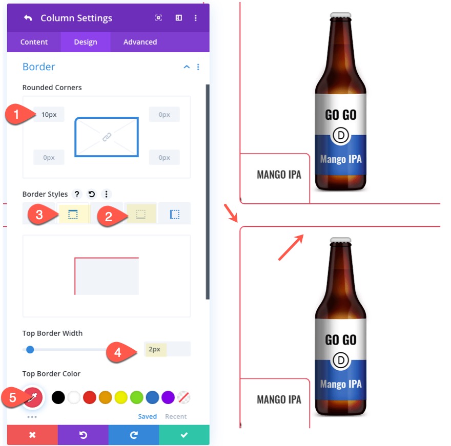 extinderea filelor de colț