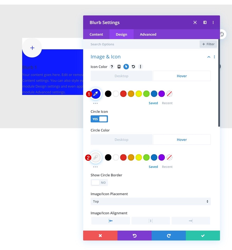 modul de blurb planat