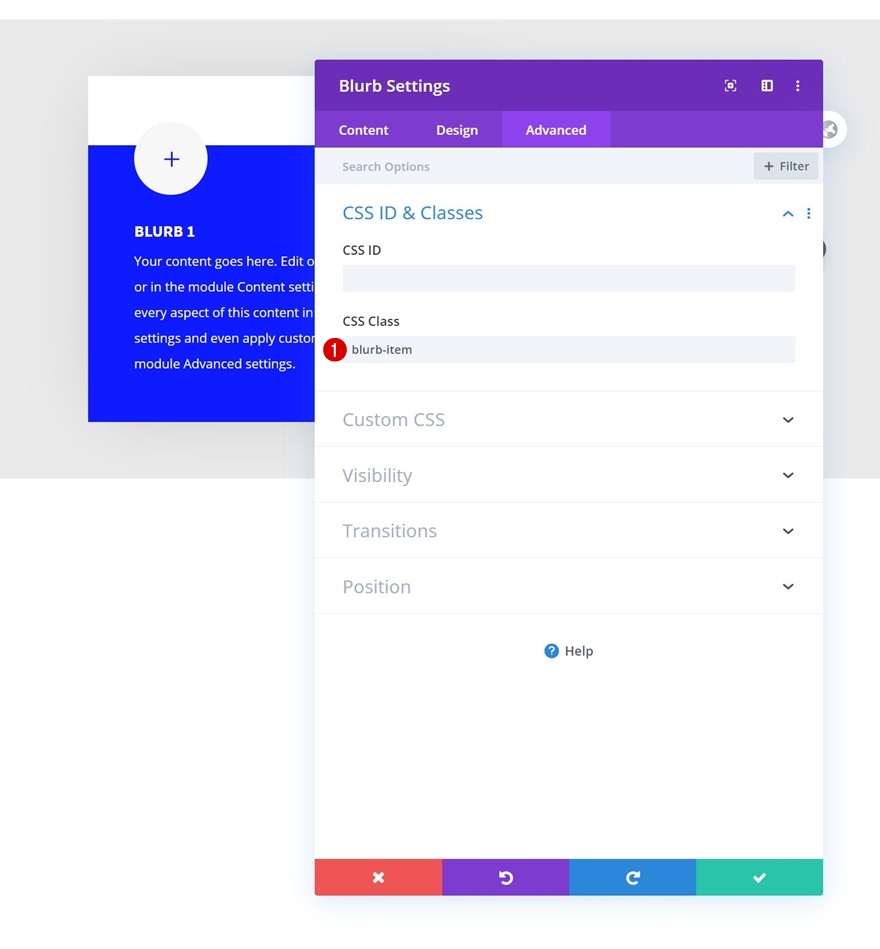 modul de blurb planat