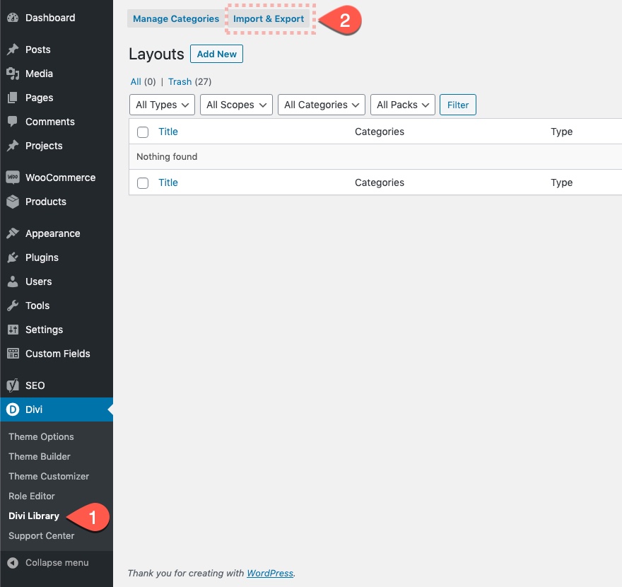 Gutenberg Divi E-posta Seçeneği