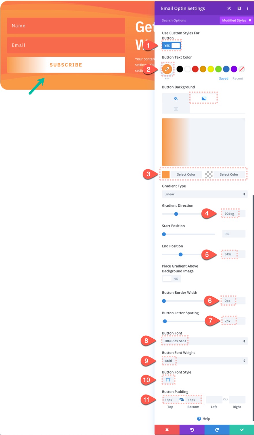 Gutenberg Divi E-posta Seçeneği