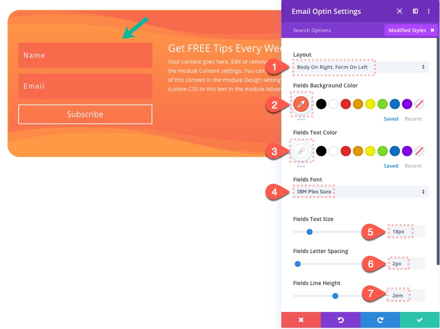 Gutenberg Divi E-posta Seçeneği