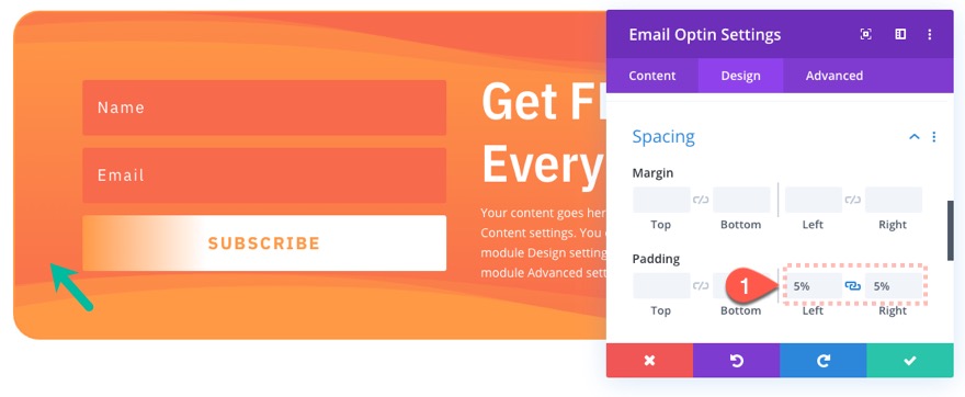 Gutenberg Divi E-posta Seçeneği