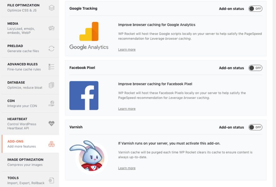 Plugin Caching Roket WP