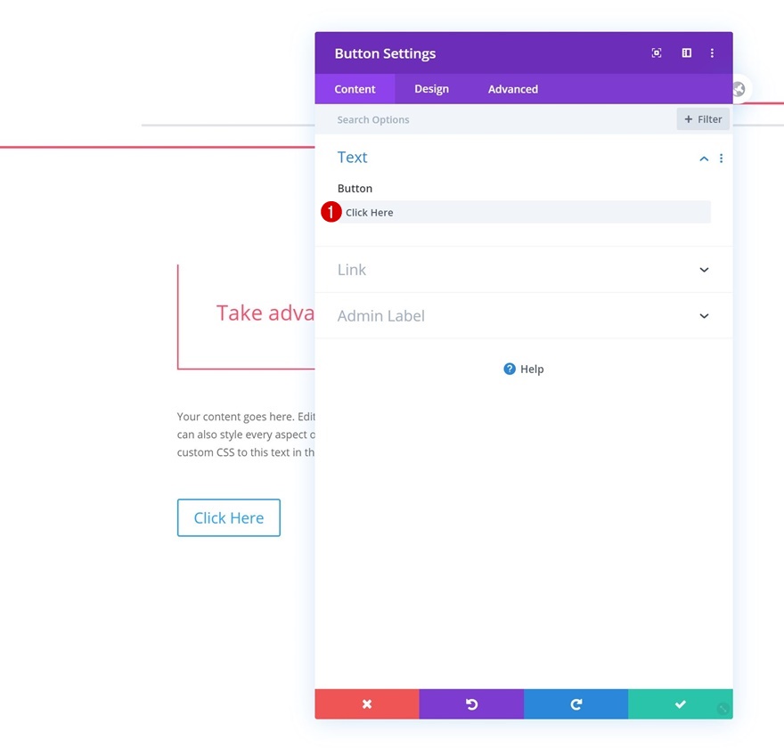 Блок макета Divi CTA