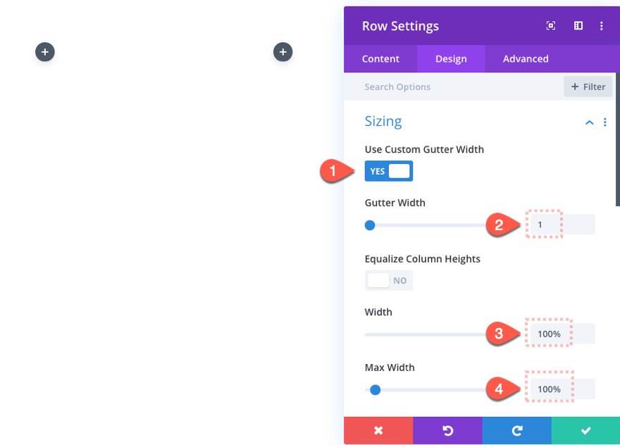 Divi 섹션의 부동 요소