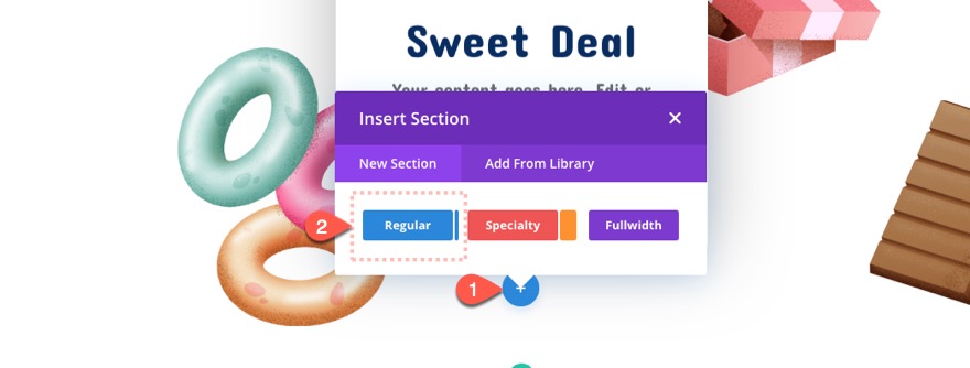 Divi 섹션의 부동 요소