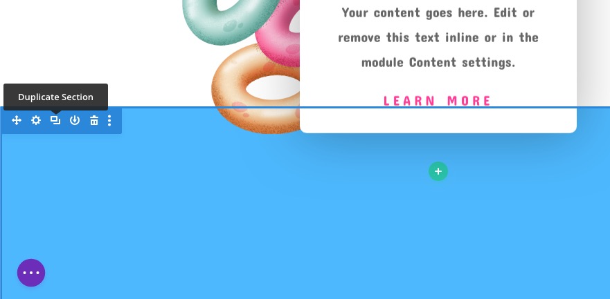 Divi 섹션의 부동 요소