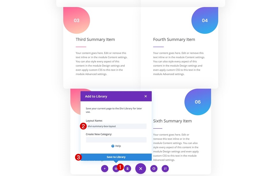 Zusammenfassungsfeld