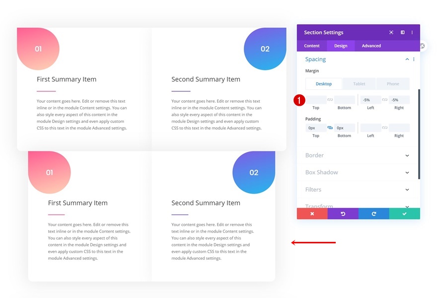 Zusammenfassungsfeld