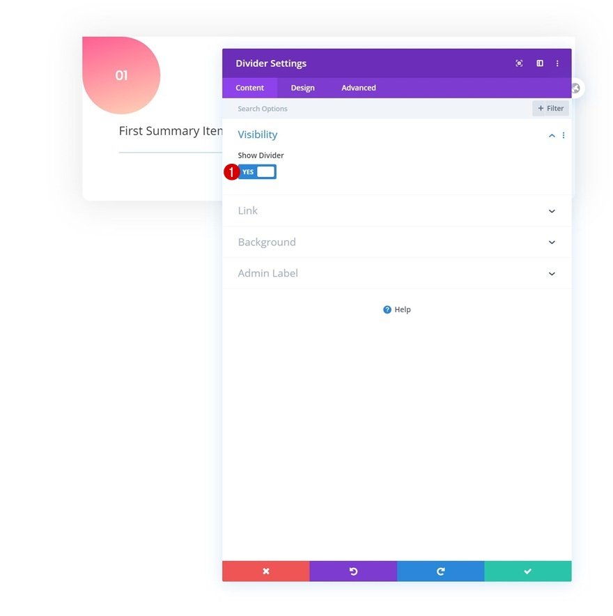 Zusammenfassungsfeld